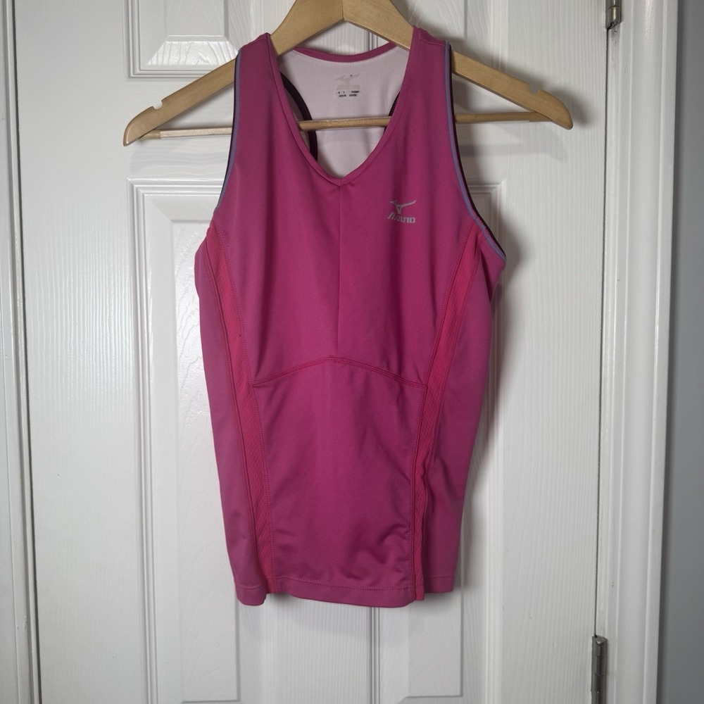 Mizuno Women Jinx Sport Tank‎ Pink Medium Zipper
